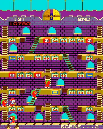 Mr. Do's Castle (older) screen shot game playing